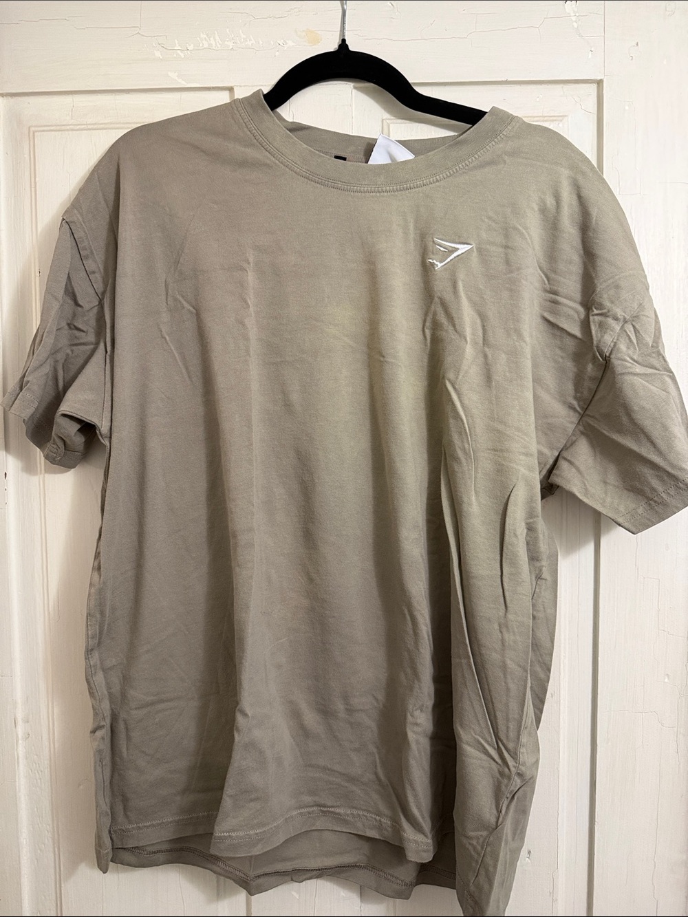Gymshark Short Sleeve Crew T-Shirt in Tannish Gray